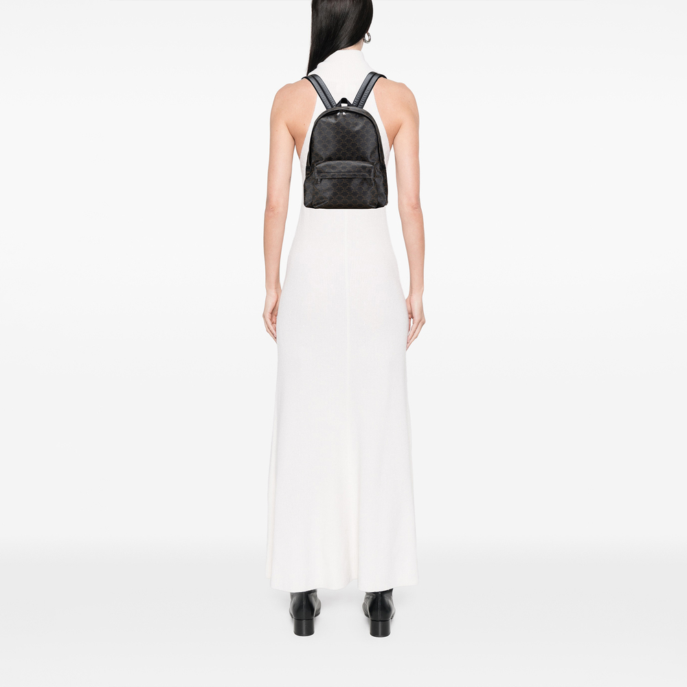 Pre-Loved Celine Medium Triomphe Coated Canvas Backpack - Picture 11 of 12